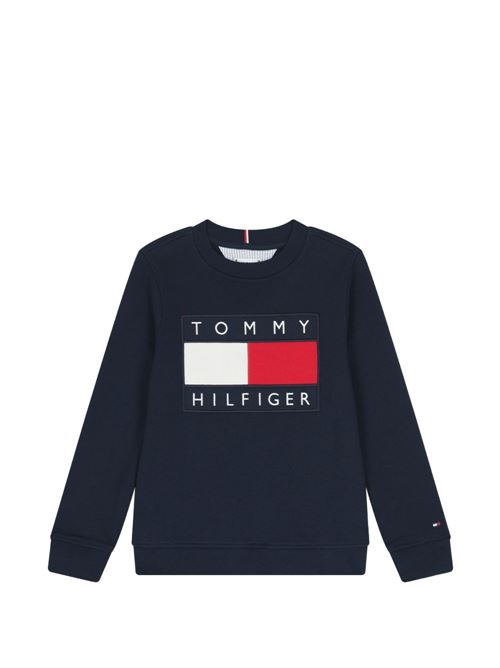 Felpa bambino Tommy Hilfiger navy TOMMY HILFIGER KIDS | KS0KS00709C1G